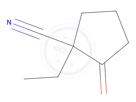 Chemical structure of 1-Ethyl-2-oxocyclopentane-1-carbonitrile