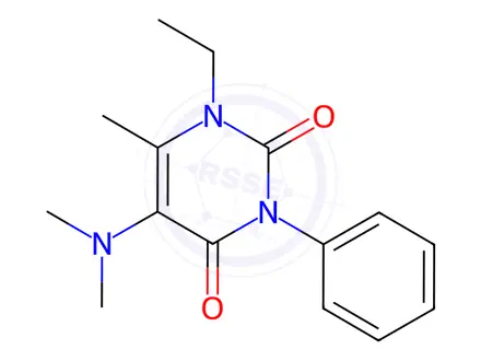 Chemical structure of 5-(Dimethylamino)-1-ethyl-6-methyl-3-phenylpyrimidine-2,4(1H,3H)-dione
