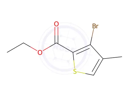 Chemical structure of Ethyl 3-bromo-4-methyl-2-thiophenecarboxylate