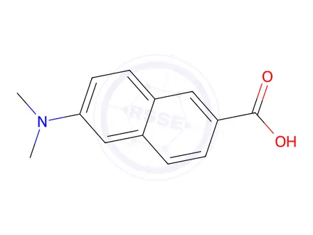 Chemical structure of 6-(dimethylamino)naphthalene-2-carboxylic Acid
