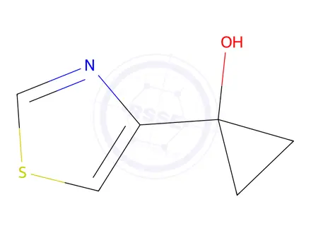 Chemical structure of 1-(Thiazol-4-yl)cyclopropan-1-ol