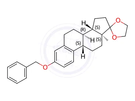 Chemical structure of 3-O-Benzyl Estrone Monoethylene Ketal