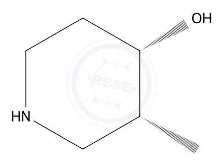 Chemical structure of (3R,4S)-3-methylpiperidin-4-ol