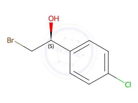 Chemical structure of (S)-2-broMo-1-(4-chlorophenyl)ethanol