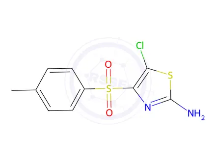 Chemical structure of 5-Chloro-4-tosylthiazol-2-amine