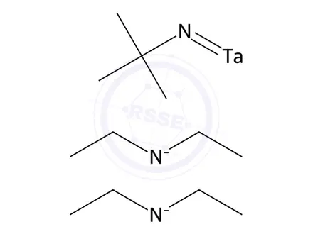 Chemical structure of TANTALUM TRIS(DIETHYLAMIDO)-TERT-BUTYLIMIDE