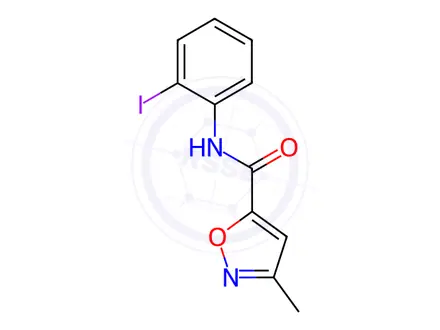 Chemical structure of n-(2-Iodophenyl)-3-methylisoxazole-5-carboxamide