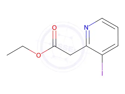 Chemical structure of Ethyl 2-(3-iodopyridin-2-yl)acetate