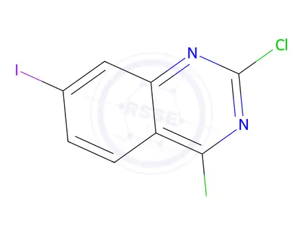 Chemical structure of 2,4-Dichloro-7-iodoquinazoline