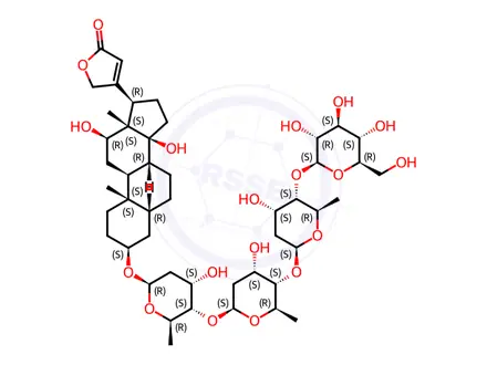 Chemical structure of Deslanoside