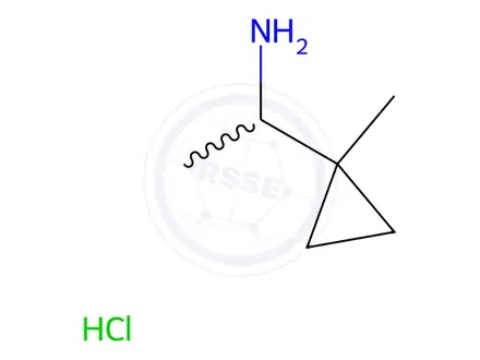 Chemical structure of 1-(1-Methylcyclopropyl)ethanamine hydrochloride