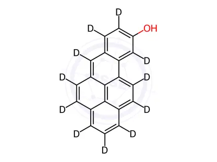 Chemical structure of 9-Hydroxy Benzopyrene-d11
