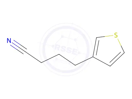 Chemical structure of 4-(thiophen-3-yl)butanenitrile