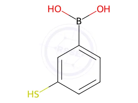 Chemical structure of 3-Mercaptophenylboronic acid