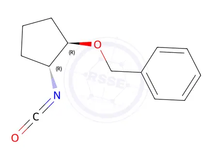 Chemical structure of (1R,2R)-1-Benzyloxy-2-isocyanatocyclopentane