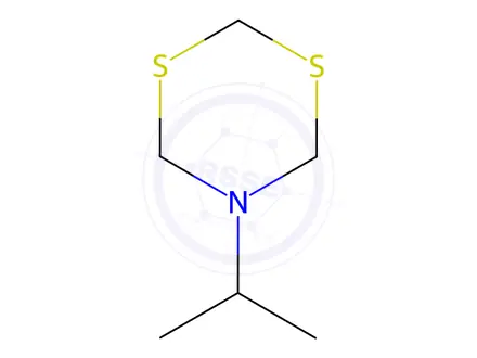 Chemical structure of 4H-1,3,5-Dithiazine,dihydro-5-(1-methylethyl)-(9CI)