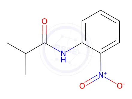 Chemical structure of N-(2-nitrophenyl)isobutyramide