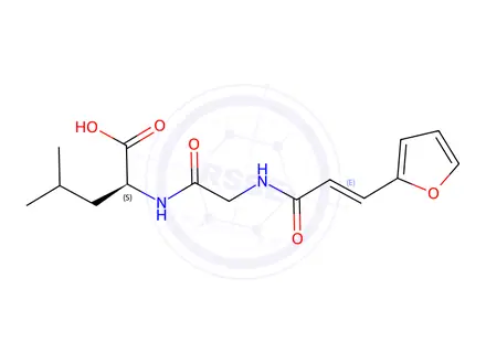 Chemical structure of Fa-Gly-Leu-OH