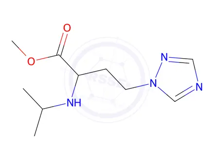 Chemical structure of Methyl 2-(isopropylamino)-4-(1h-1,2,4-triazol-1-yl)butanoate