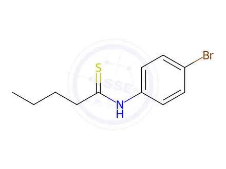Chemical structure of N-(4-Bromophenyl)pentanethioamide