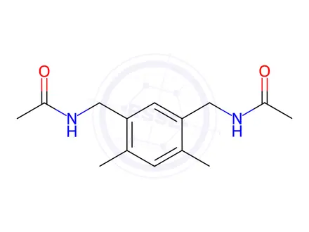 Chemical structure of N,N'-(4,6-Dimethyl-1,3-xylylene)bisacetamide