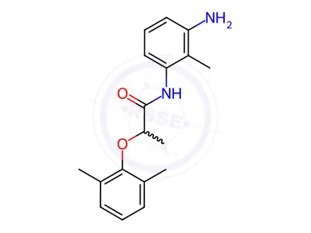 Chemical structure of N-(3-Amino-2-methylphenyl)-2-(2,6-dimethylphenoxy)propanamide