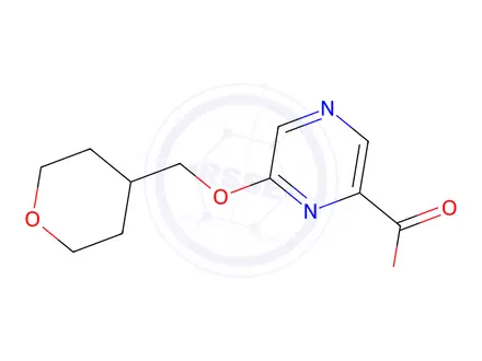 Chemical structure of 6-((Tetrahydro-2h-pyran-4-yl)methoxy)pyrazine-2-carboxylic acid