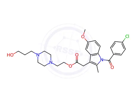 Chemical structure of Indomethacin Impurity 2