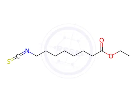 Chemical structure of Octanoic acid, 8-isothiocyanato-, ethyl ester