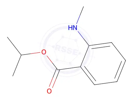 Chemical structure of propan-2-yl 2-(methylamino)benzoate