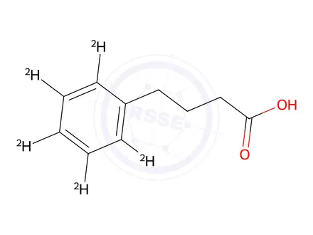 Chemical structure of 4-Phenylbutanoic acid-d5