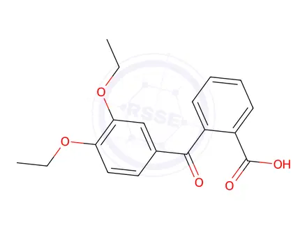 Chemical structure of 2-(3,4-DIETHOXY-BENZOYL)-BENZOIC ACID