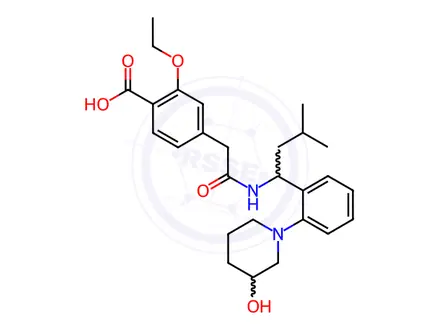 Chemical structure of Repaglinide Impurity 45