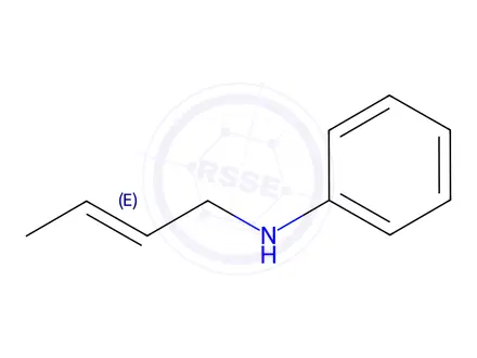 Chemical structure of N-(But-2-en-1-yl)aniline