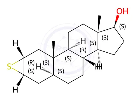 Chemical structure of Epitiostanol