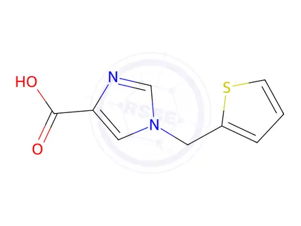 Chemical structure of 1-(Thiophen-2-ylmethyl)-1h-imidazole-4-carboxylic Acid