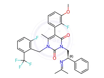 Chemical structure of Elagolix Impurity 147