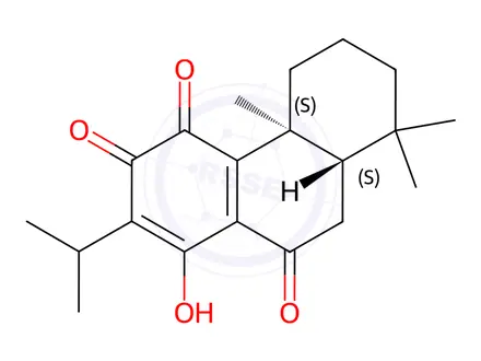 Chemical structure of (4bS,8aS)-3-Hydroxy-2-isopropyl-4b,8,8-trimethyl-5,6,7,8,8a,9-hexahydrophenanthrene-1,4,10(4bH)-trione