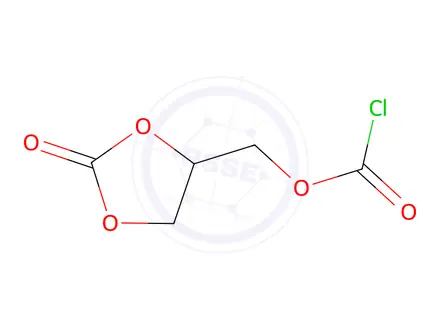 Chemical structure of (2-oxo-1,3-dioxolan-4-yl)methyl chloroformate