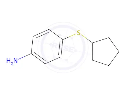 Chemical structure of 4-(Cyclopentylthio)aniline