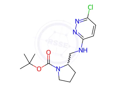 Chemical structure of tert-Butyl 2-(((6-chloropyridazin-3-yl)amino)methyl)pyrrolidine-1-carboxylate