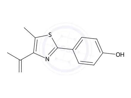 Chemical structure of 1-(2-(4-Hydroxyphenyl)-5-methylthiazol-4-yl)ethan-1-one