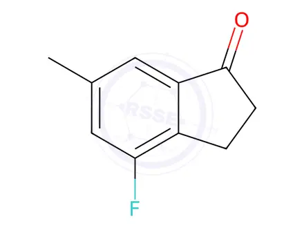 Chemical structure of 4-Fluoro-6-methyl-indan-1-one