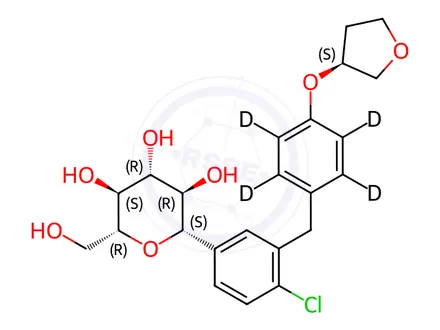 Chemical structure of rel-Empagliflozin-d4