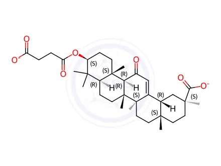 Chemical structure of Carbenoxolone Disodium