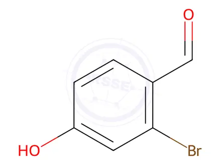 Chemical structure of Benzaldehyde, 2-broMo-4-hydroxy