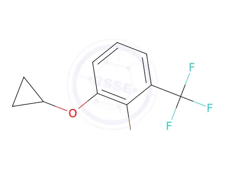 Chemical structure of 2-Bromo-1-cyclopropoxy-3-(trifluoromethyl)benzene