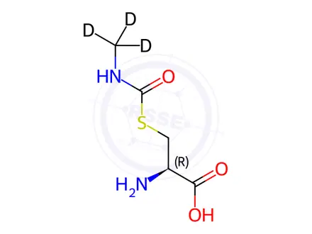 Chemical structure of S-(N-Methyl-d3-carbamoyl)-L-cysteine