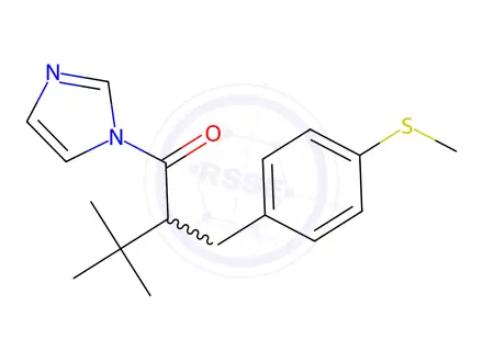 Chemical structure of 1-(1H-Imidazol-1-yl)-3,3-dimethyl-2-(4-(methylthio)benzyl)butan-1-one