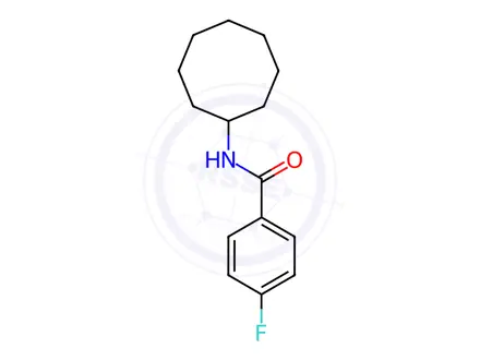 Chemical structure of Benzamide, N-cyclooctyl-4-fluoro-(9CI)